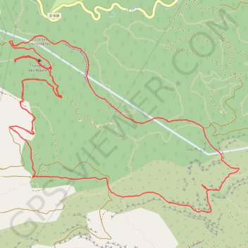 Trace GPS Tête de la Fontasse, itinéraire, parcours