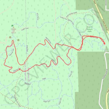 Trace GPS Cobble Hill Mountain Regional Recreation Area, itinéraire, parcours