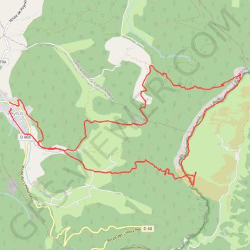 Trace GPS Marche Pas du Touet et Saint Vincent, itinéraire, parcours