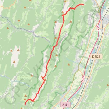 Trace GPS Col du Coq - Bellecombe, itinéraire, parcours