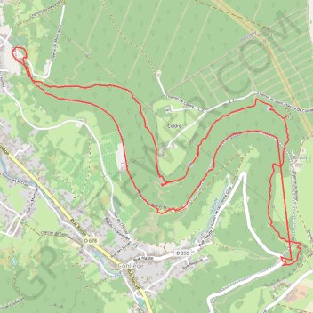 Trace GPS Balade a Perrigny (Jura), itinéraire, parcours
