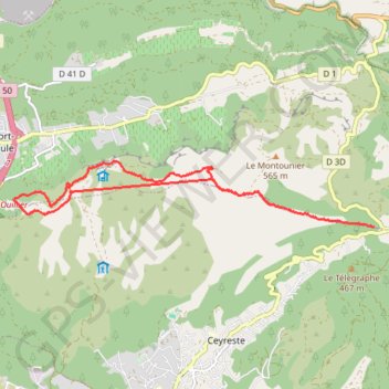 Trace GPS Cabanon des Marquis, itinéraire, parcours