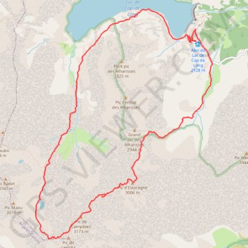 Trace GPS Traversée Estaragne-Campbieil, itinéraire, parcours