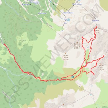 Trace GPS Tricotage autour de la Cime de la Jasse, itinéraire, parcours