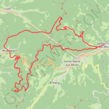 Trace GPS Le Circuit des Bavarois, itinéraire, parcours