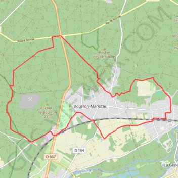 Trace GPS Montigny sur Loing, itinéraire, parcours