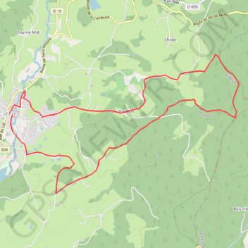 Trace GPS Lac des sapins, itinéraire, parcours