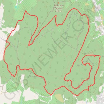 Trace GPS Camp de César simplifié, itinéraire, parcours