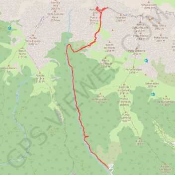Trace GPS Peña Retona y Puerto Rico depuis Acumuer, itinéraire, parcours