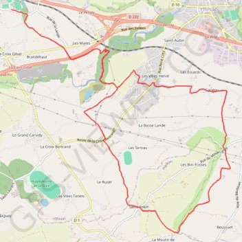 Trace GPS Autour de Trégueux, itinéraire, parcours