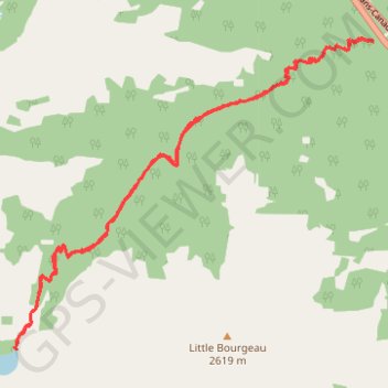 Trace GPS Bourgeau Lake, itinéraire, parcours