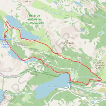 Trace GPS Tour des lacs, itinéraire, parcours