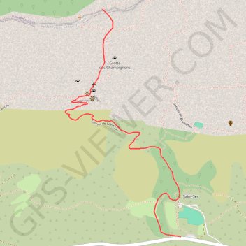Trace GPS Saint Ser, itinéraire, parcours