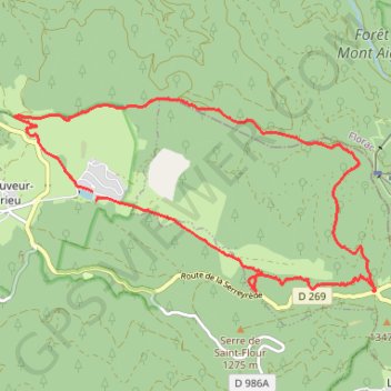 Trace GPS Camprieu vallée du Bonheur, itinéraire, parcours