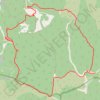 Trace GPS Autour de l'Ermitage de Saint-Gens-Combes des Monts de Vaucluse, itinéraire, parcours