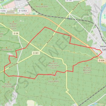 Trace GPS Balade du Carrefour Nadon, itinéraire, parcours