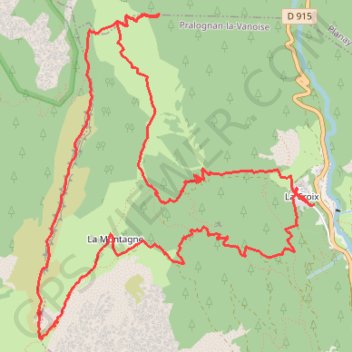 Trace GPS Crêtes du Mont Charvet (Vanoise), itinéraire, parcours