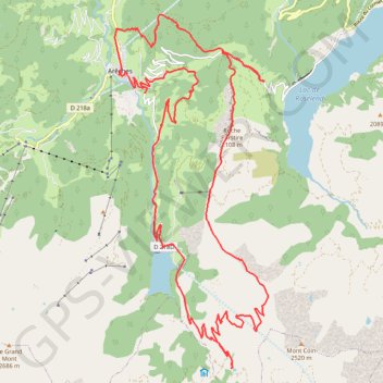Trace GPS Roche Parstire, itinéraire, parcours
