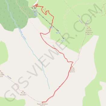 Trace GPS La Pique d'Endron, itinéraire, parcours