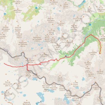 Trace GPS Traversée des Pyrénées - Étape 14, itinéraire, parcours