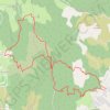 Trace GPS Entre Rochemaure et Aubignas, itinéraire, parcours