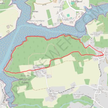 Trace GPS Balade de l'Allée Couverte et de la Fontaine de Sainte-Thumette - Kersaux, itinéraire, parcours