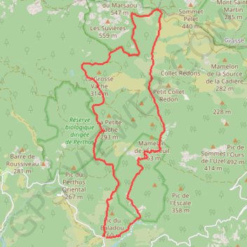 Trace GPS Le Lac de l'Écureuil par les Cols, itinéraire, parcours