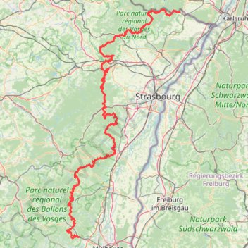 Trace GPS Traversée du massif Vosgien - 1119 - UtagawaVTT.com, itinéraire, parcours