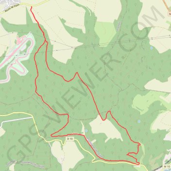 Trace GPS De Prenois à la grotte du Gontard, itinéraire, parcours