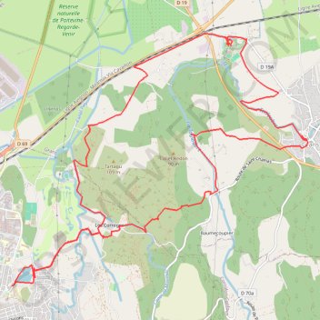 Trace GPS Miramas - Grans GR, itinéraire, parcours