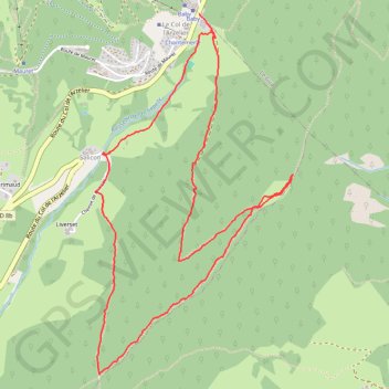 Trace GPS Crête de la Ferrière, itinéraire, parcours