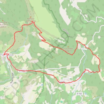Trace GPS Bellecombe Tarendol - Le Poët Sigillat, itinéraire, parcours