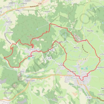 Trace GPS [Itinéraire] T05 - Mont Plaux, itinéraire, parcours
