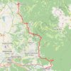 Trace GPS De Cittaducale à Poggio Bustone, itinéraire, parcours