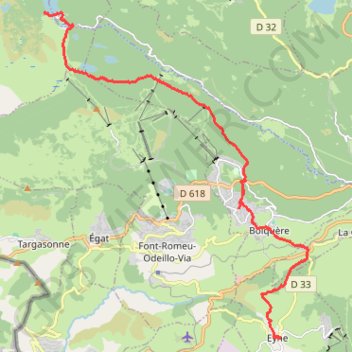 Trace GPS Lac des Bouillouses, itinéraire, parcours