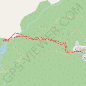 Trace GPS Lac des Monts d'Olmes, itinéraire, parcours