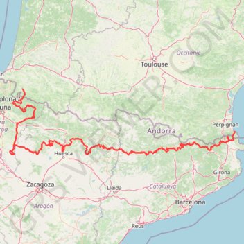 Trace GPS Trace 4X4 traversée des Pyrénées, itinéraire, parcours