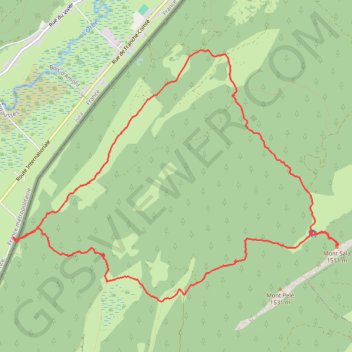 Trace GPS Le Mont Sala, itinéraire, parcours