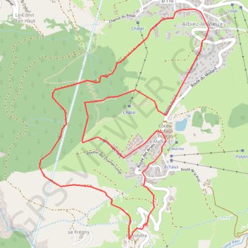 Trace GPS Tour du Chatel, itinéraire, parcours