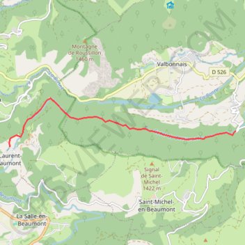 Trace GPS Canal du beaumont, itinéraire, parcours