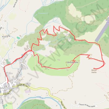 Trace GPS Motte - Vieille - La Motte Chalancon, itinéraire, parcours