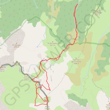 Trace GPS Cotdoquy, Pic de Burcq depuis Labrénère, itinéraire, parcours