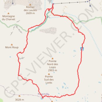 Trace GPS Col de la Rocheure, itinéraire, parcours