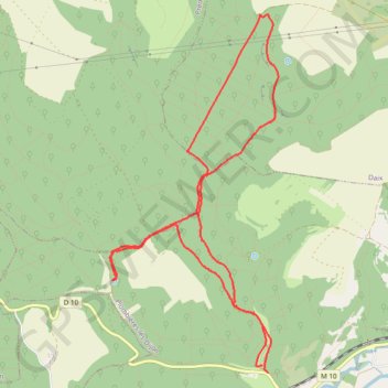 Trace GPS Orage à Plombière, itinéraire, parcours