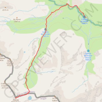 Trace GPS Pic de la bernatoire, itinéraire, parcours
