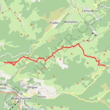 Trace GPS Roc de Quercourt - Pic de Serembarre - Du Col de Chioula au Col du Pradel, itinéraire, parcours