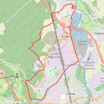 Trace GPS Chemins du Pays d'Épinal, Cœur des Vosges - La Grande Haie, itinéraire, parcours