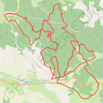 Trace GPS Forêt de Sivens et alentours, itinéraire, parcours
