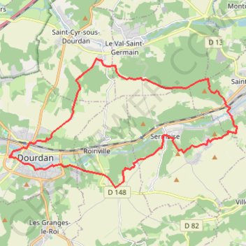 Trace GPS Les Loges Saint Evroult Sermaise, itinéraire, parcours