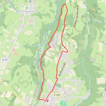 Trace GPS Circuit de Lannemezan (Nord), itinéraire, parcours